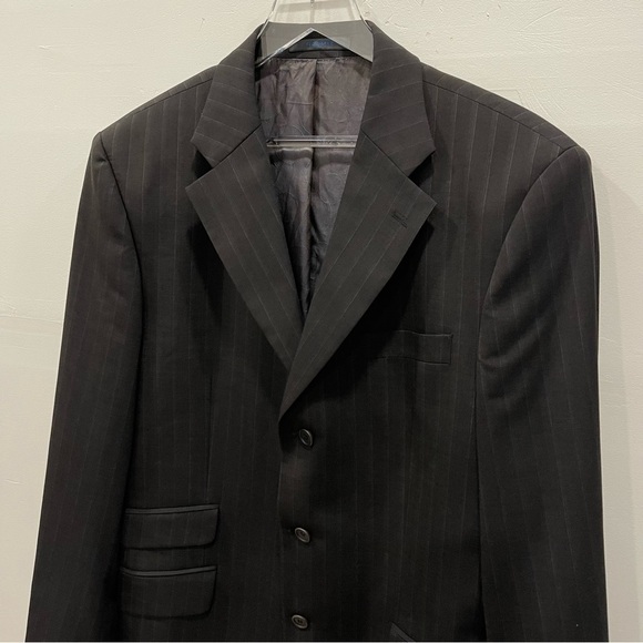 Ted Baker Endurance Stripe Wool Blend Sports Coat Jacket Size 42 Long - Picture 4 of 10